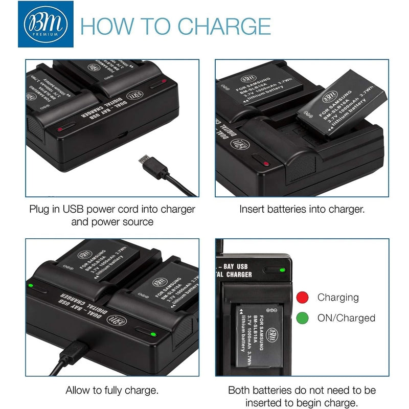 Kodak PIXPRO WPZ2 Camera LB-015 Batteries and Dual Charger