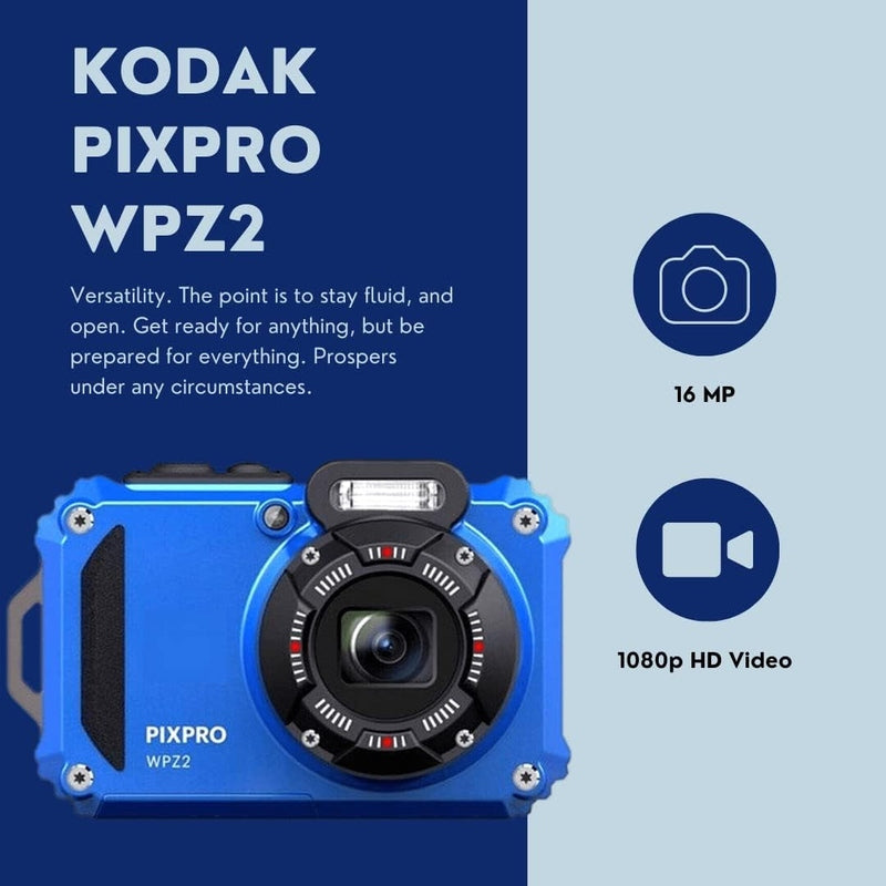 Kodak PIXPRO WPZ2 Waterproof Digital Camera Super Bundle