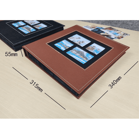 Leather Family Photo Album, Holds 600 3x5 Photos