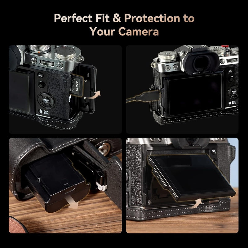 Leather Half Case for FujiFilm X-T5