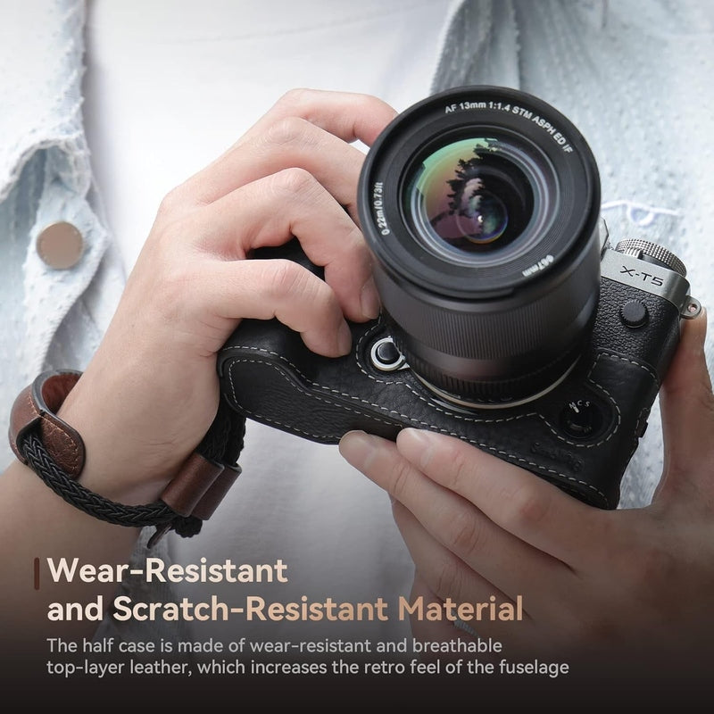 Leather Half Case for FujiFilm X-T5