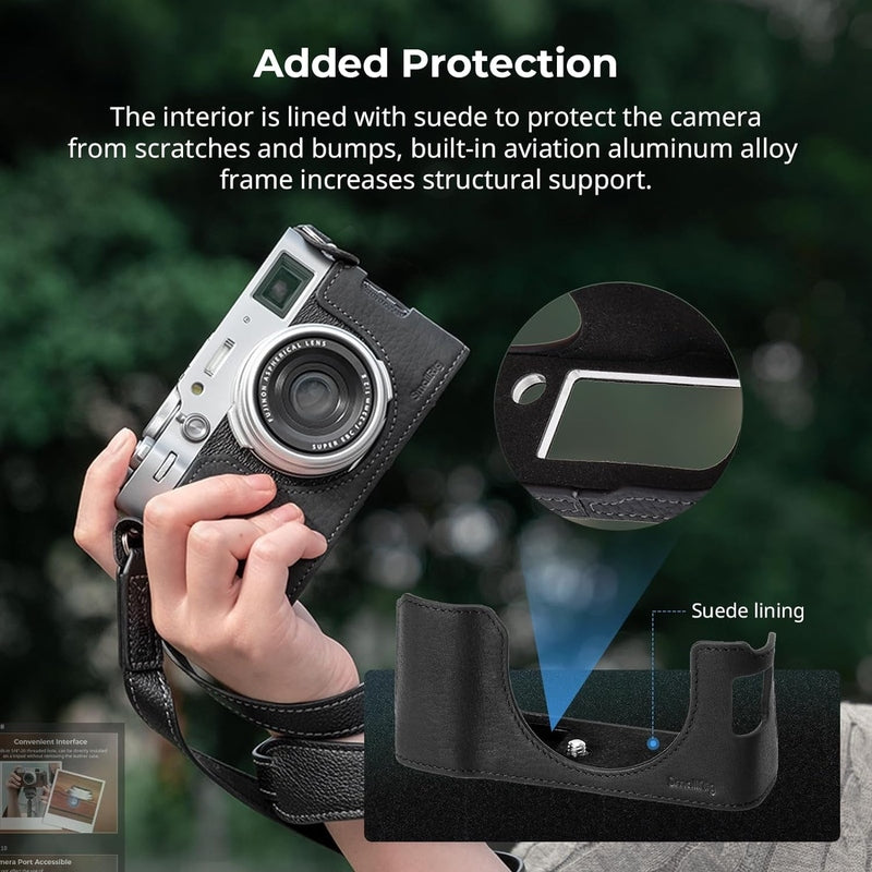 Leather Half Case for FujiFilm X100VI