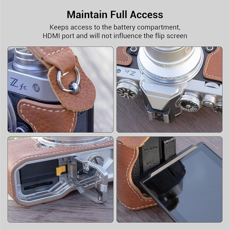 Leather Half Case for Nikon Zfc