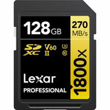 Lexar Pro SDXC Gold Series 1800X 128GB Memory Card, 2-Pack