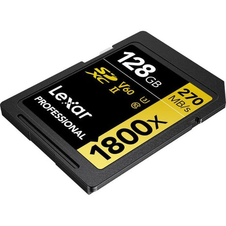 Lexar Pro SDXC Gold Series 1800X 128GB Memory Card, 2-Pack