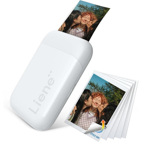 Liene 2X3” Mini Photo Printer and Paper w/Adhesive Back