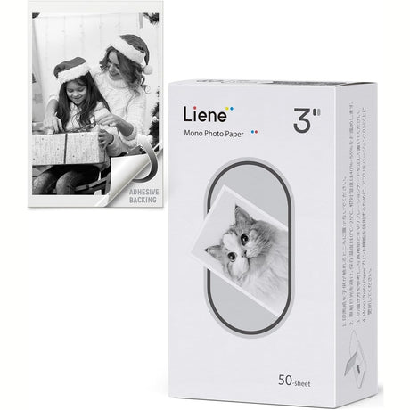 Liene 2X3” Mini Photo Printer and Paper w/Adhesive Back