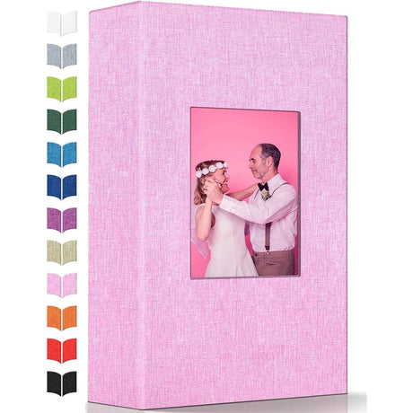 Linen Photo Album w/Display Window, Various Sizes