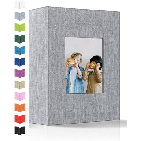 Linen Photo Album w/Display Window, Various Sizes