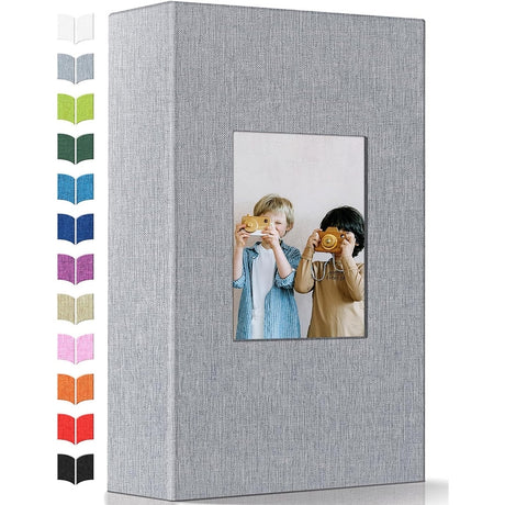 Linen Photo Album w/Display Window, Various Sizes