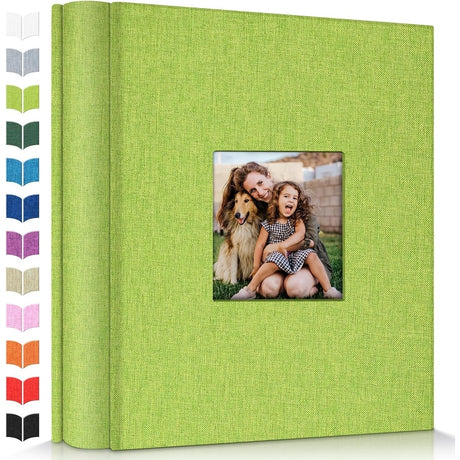 Linen Photo Album w/Display Window, Various Sizes