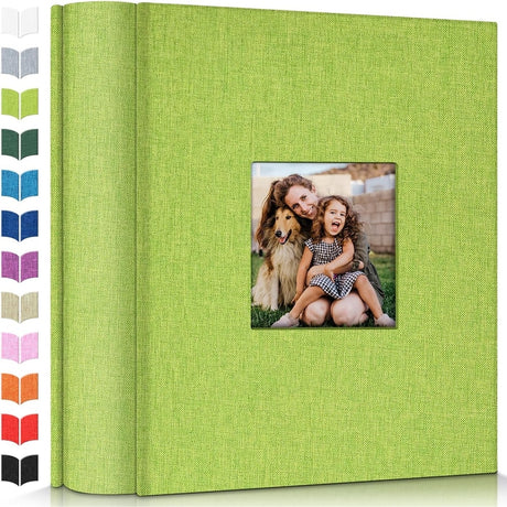 Linen Photo Album w/Display Window, Various Sizes