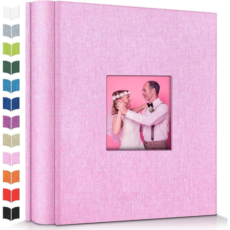 Linen Photo Album w/Display Window, Various Sizes