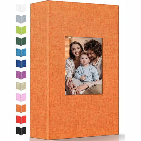 Linen Photo Album w/Display Window, Various Sizes