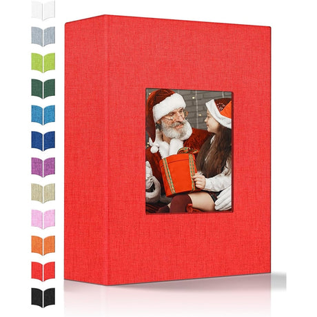 Linen Photo Album w/Display Window, Various Sizes