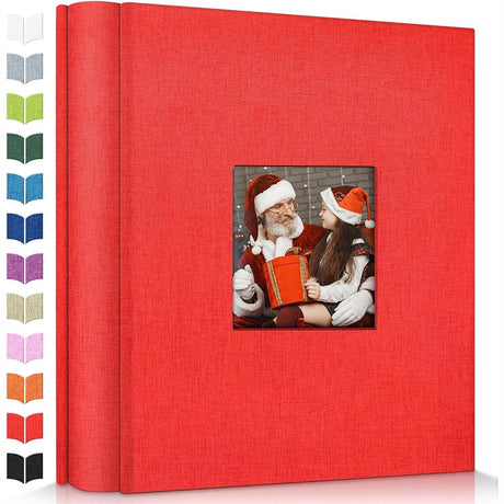 Linen Photo Album w/Display Window, Various Sizes