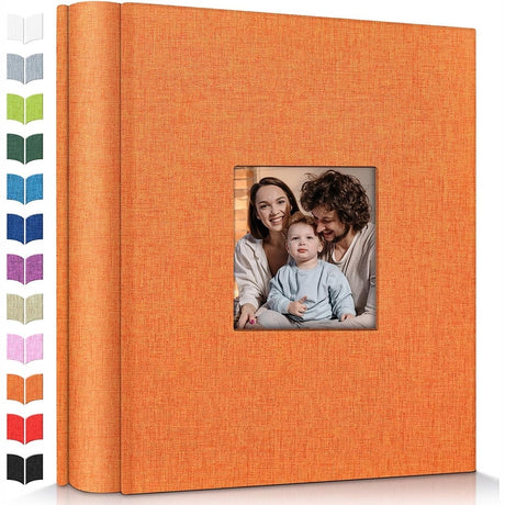 Linen Photo Album w/Display Window, Various Sizes