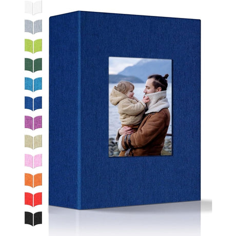 Linen Photo Album w/Display Window, Various Sizes