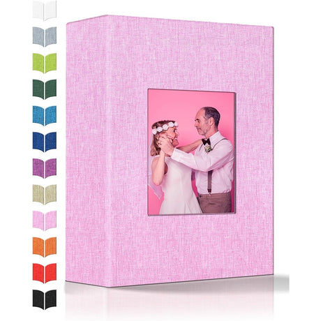 Linen Photo Album w/Display Window, Various Sizes