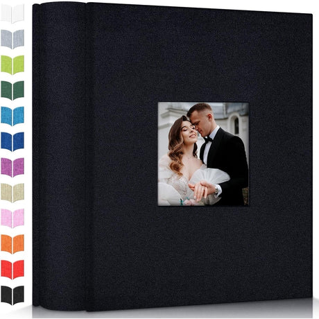 Linen Photo Album w/Display Window, Various Sizes