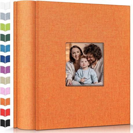 Linen Photo Album w/Display Window, Various Sizes