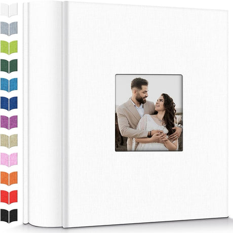 Linen Photo Album w/Display Window, Various Sizes