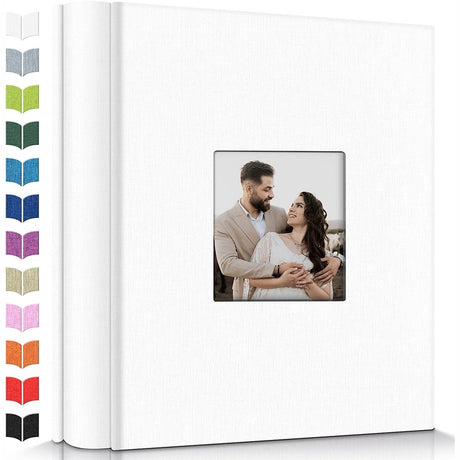 Linen Photo Album w/Display Window, Various Sizes