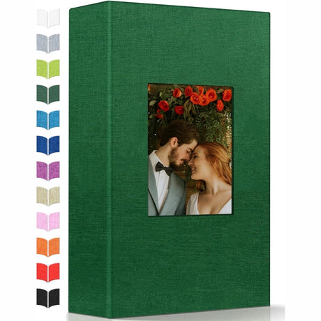 Linen Photo Album w/Display Window, Various Sizes