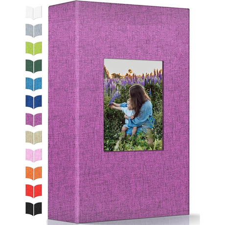 Linen Photo Album w/Display Window, Various Sizes