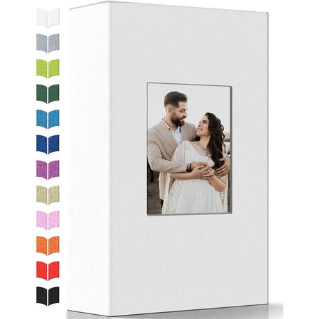 Linen Photo Album w/Display Window, Various Sizes