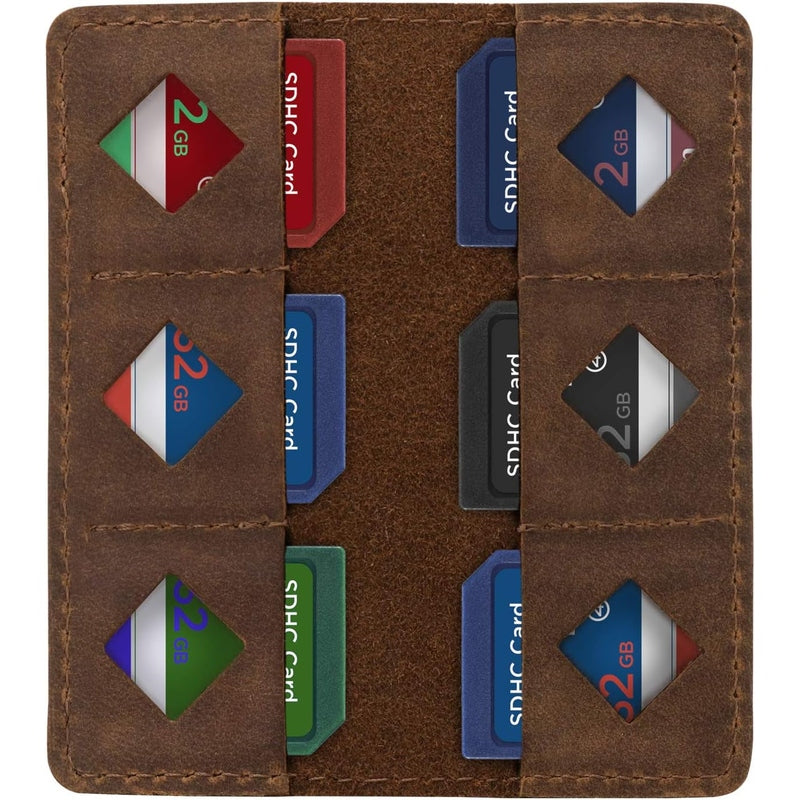 MegaGear Leather 12 Slot Memory Card Holder