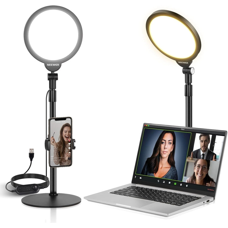 Neewer 8" Desk Ring Light with Stand, RH8B