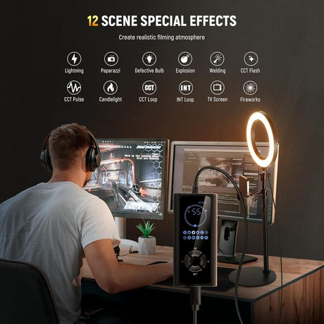 Neewer 8" Desk Ring Light with Stand, RH8B