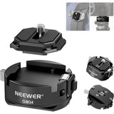 Neewer GM47 Quick Release Plate w/Clamp Base