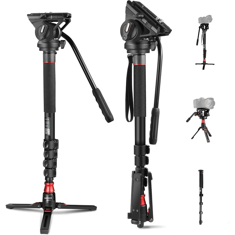 Neewer GM76 Professional Camera Monopod w/Fluid Head    