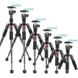 Neewer M521 20" Portable Aluminum Mini Tripod