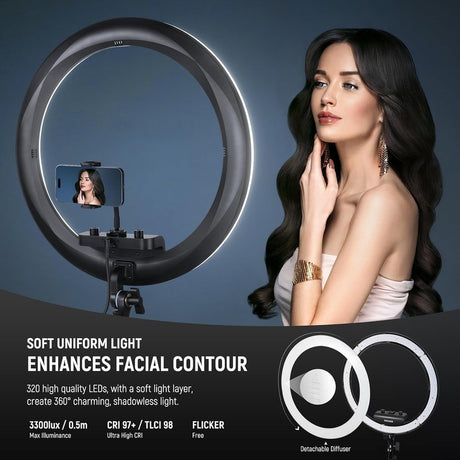 Neewer Pro 18 Inch Ring Light with Tripod Stand, RP18B