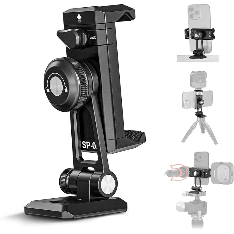 Neewer SP-02 Smartphone Tripod Mount Adapter w/Arca QR Base