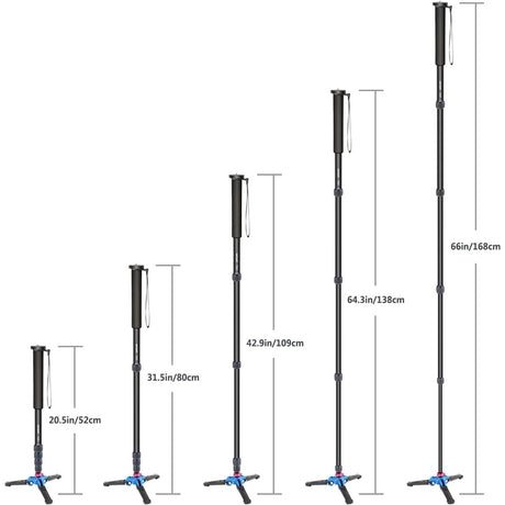 Neewer T222 Extendable Camera Monopod w/Stand Base