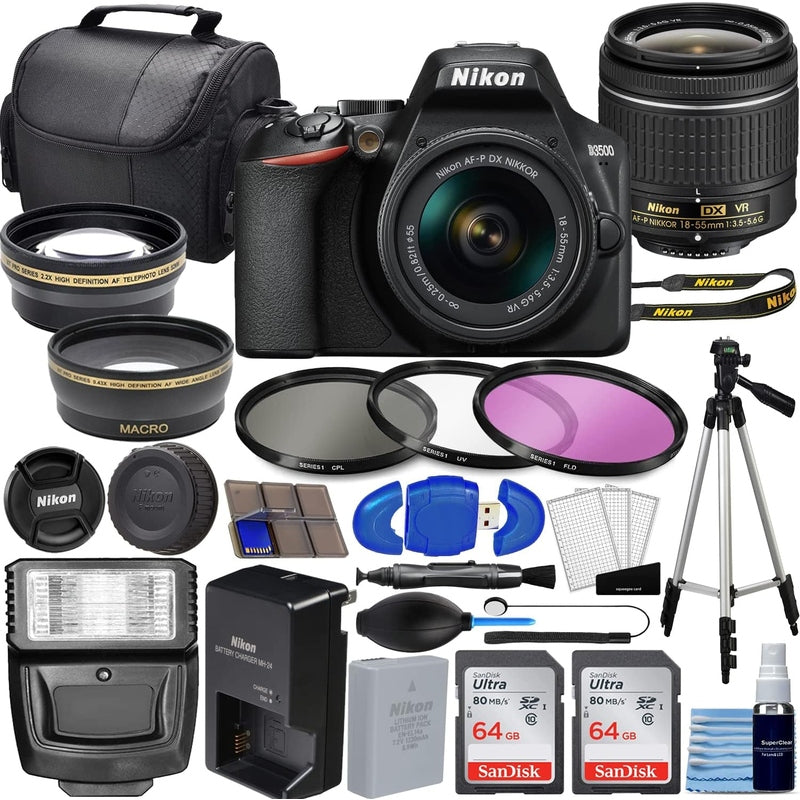Nikon D3500 Digital SLR Camera w/AF-P DX 18-55mm VR Lens
