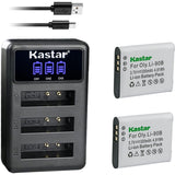 OM SYSTEM LI-90B or LI-92B Battery and Chargers by Kastar