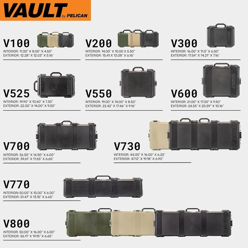 Pelican Vault V200 Multi-Purpose Hardcase with Foam