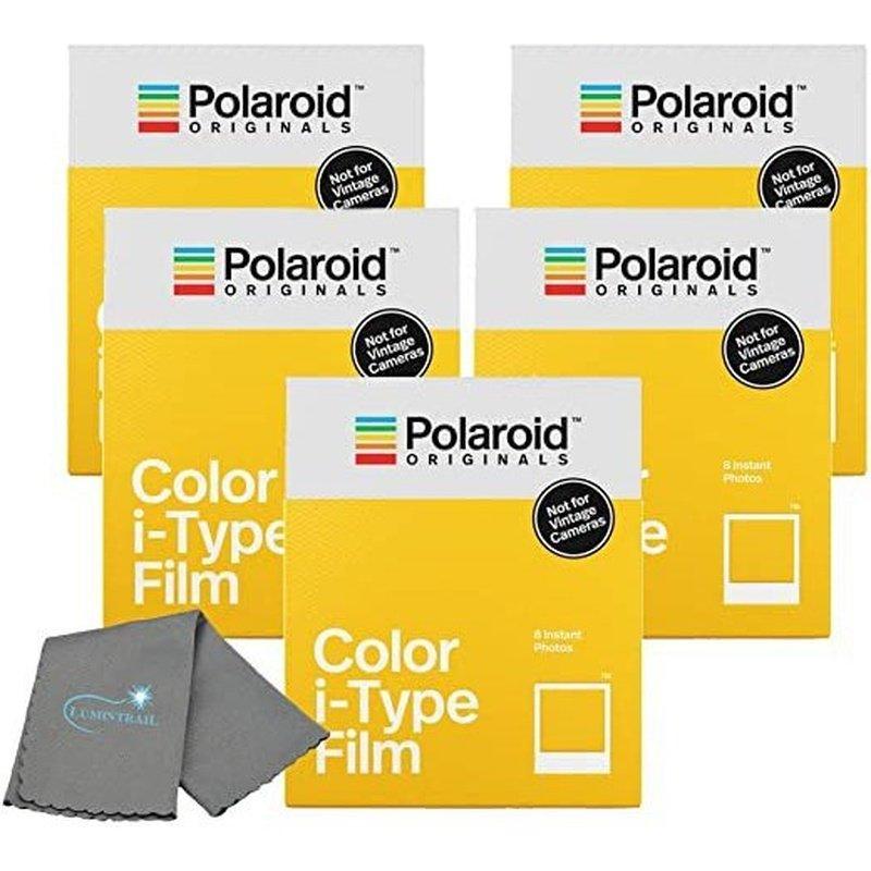 Polaroid Instant Color Film for I-Type Cameras w/Lumintrail Cleaning Cloth