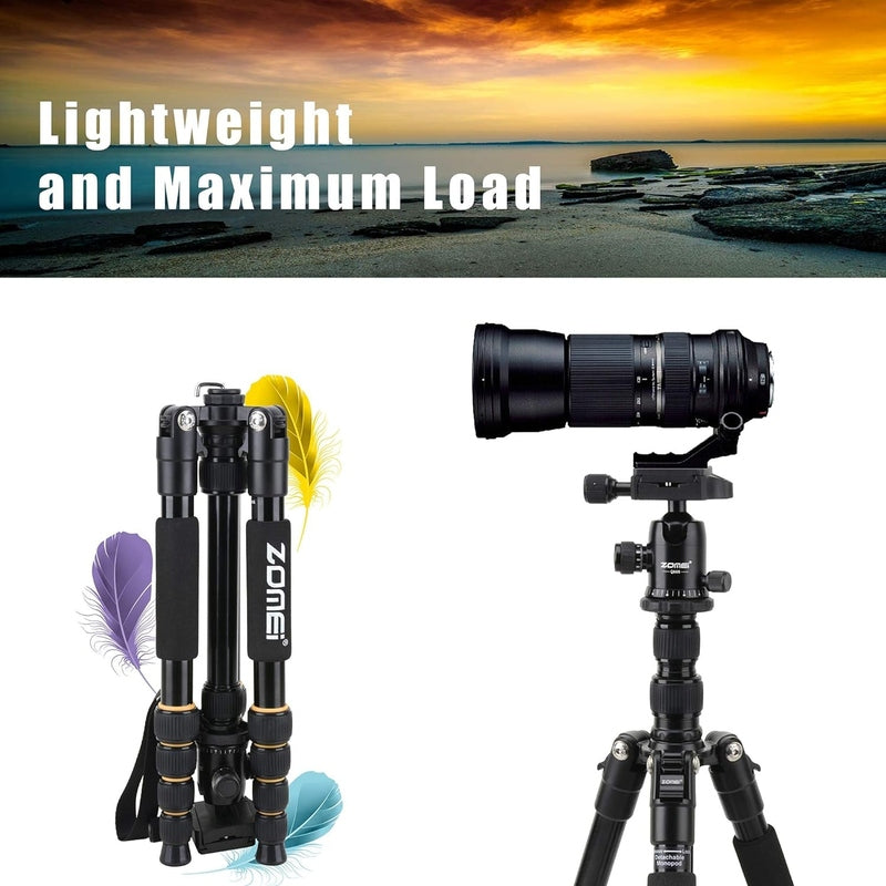 Portable Tripod w/Ball Head Heavy Duty Lightweight Compact