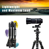 Portable Tripod w/Ball Head Heavy Duty Lightweight Compact