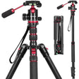 Professional DSLR Camera Tripod & Monopod Stand, 68" for Camera Photography