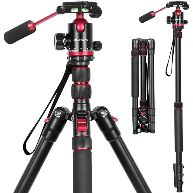 Professional DSLR Camera Tripod & Monopod Stand, 68" for Camera Photography