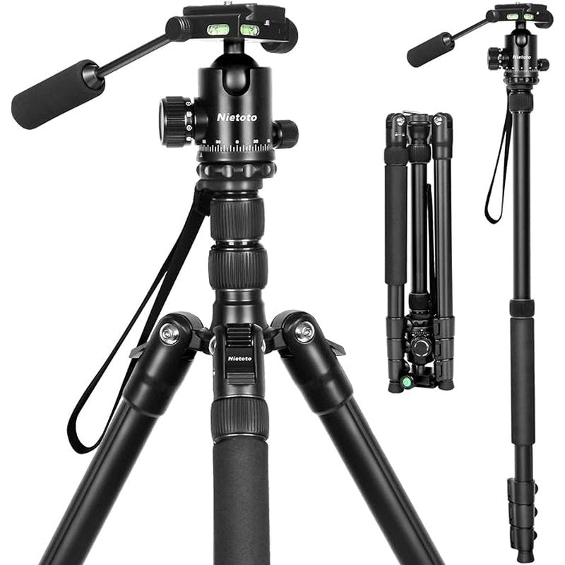 Professional DSLR Camera Tripod & Monopod Stand, 68" for Camera Photography