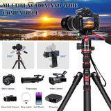 Professional DSLR Camera Tripod & Monopod Stand, 68" for Camera Photography