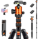 Professional DSLR Camera Tripod & Monopod Stand, 81" for Camera Photography